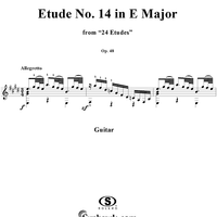 Twenty-Four Etudes, op. 48, no. 14 in E major
