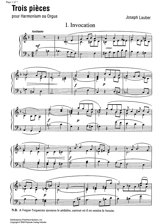 Trois pièces (Three pieces)