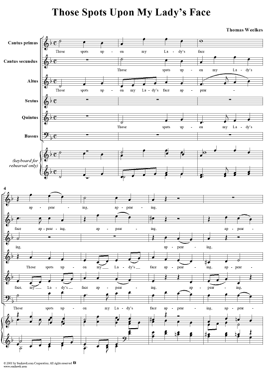 Those Spots Upon My Lady's Face