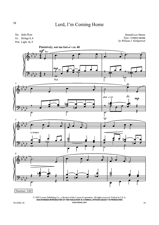 Lord, I’m Coming Home