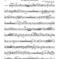 Concerto No. 1 for Organ and Brass Quintet - Trombone