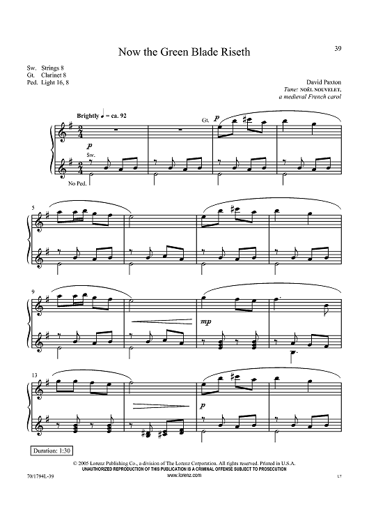 Now the Green Blade Riseth