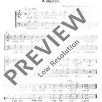 Auf Wiedersehn / Willkommen - Choral Score