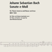 Sonata E minor in E minor