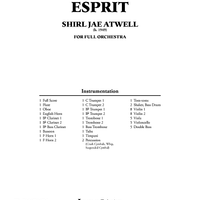 Esprit - Score