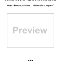 Aria detta 'la Frescobalda', No. 32 from "Toccate, canzone ... di cimbalo et organo", Vol. II