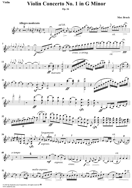 Violin Concerto No. 1 - Violin