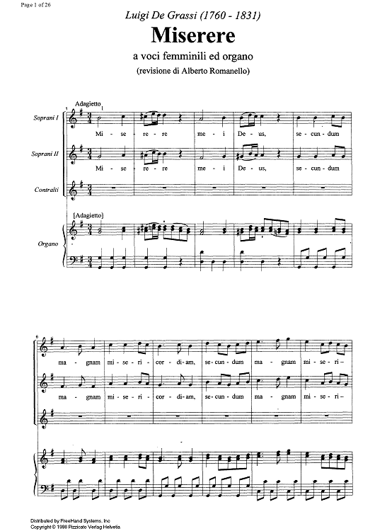 Miserere - Score