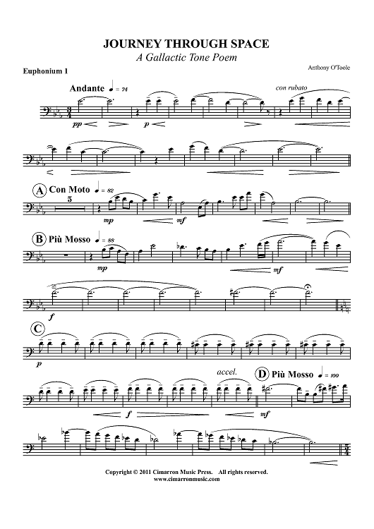 Journey Through Space - Euphonium 1 BC/TC