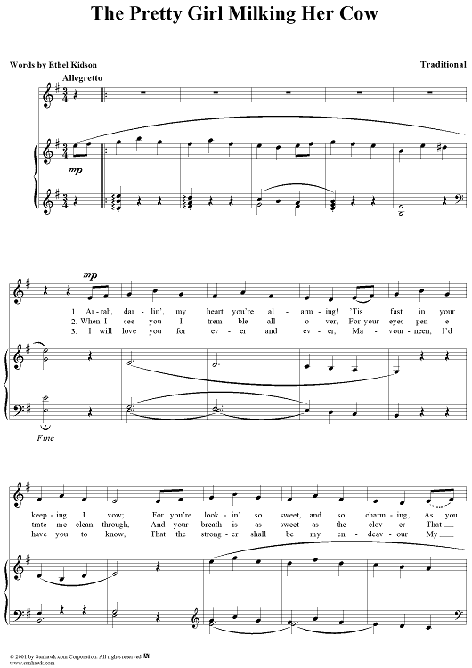 The Pretty Girl Milking Her Cow