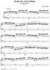 Etude No. 2, in E Minor