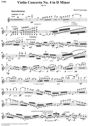 Violin Concerto No. 4 - Violin