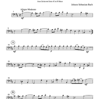 Rondeau - from Orchestral Suite #2 in B Minor - Part 3 Cello or Bassoon