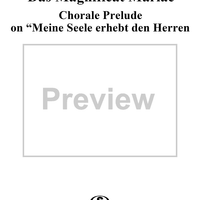 Chorale Prelude on "Meine Seele erhebt den Herren"