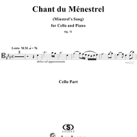 Chant du Ménestrel, Op. 71 - Cello