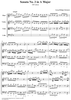Sonata No. 3 in A major - Score