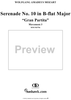 Serenade No. 10 in B-flat Major, movt. 3  - ("Gran Partita") - K361/K370a - Score