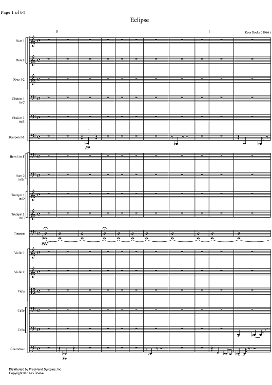 Eclipse - Full Score