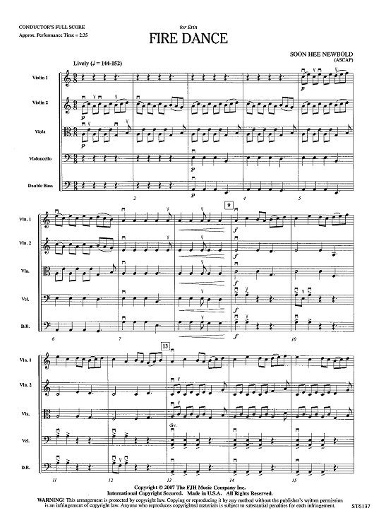 Fire Dance - Score