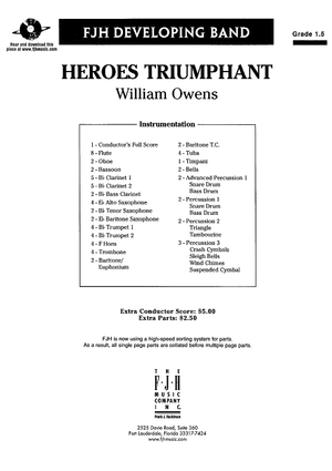 Heroes Triumphant - Score Cover