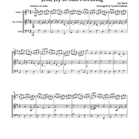 Jesu, Joy of Man's Desiring - Score