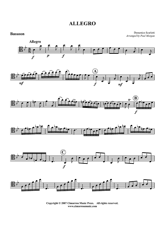 Allegro - Bassoon