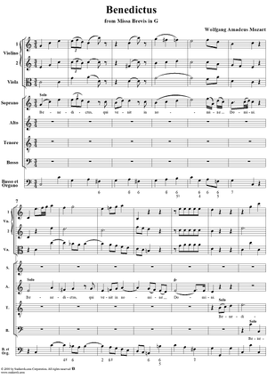 Mass (Missa brevis) No. 1 in G Major, Benedictus