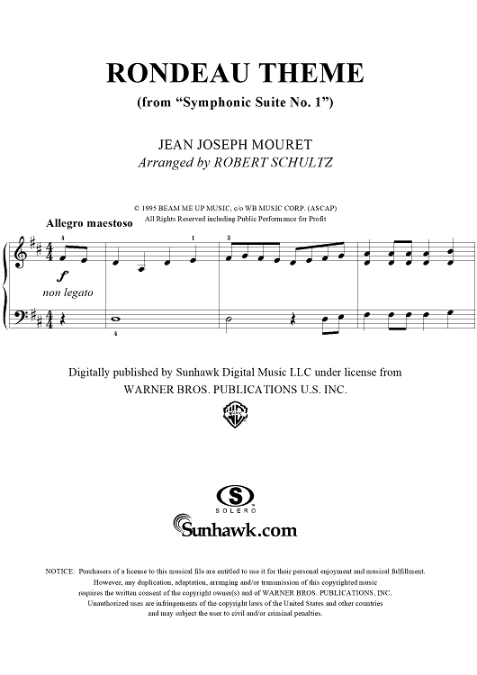Rondeau Theme from "Sinfonies de Fanfares"