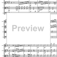 String Quartet No. 6 D Major D74 - Score