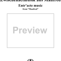 Manfred, Op. 115, No. 05 - Zwischenactmusik (Entr'acte music from Manfred), - Piano
