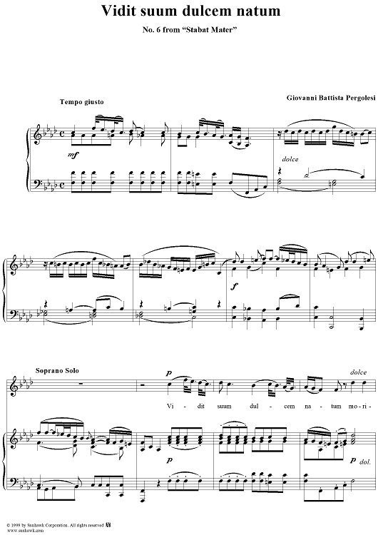 Stabat Mater, No. 6: Vidit suum dulcem natum
