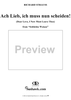 Schlichte Weisen, Op. 21, No. 3: Ach Lieb, ich muss nun scheiden! (Dear love, I now must leave thee)