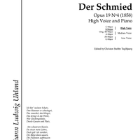 Der Schmied Op.19 No. 4