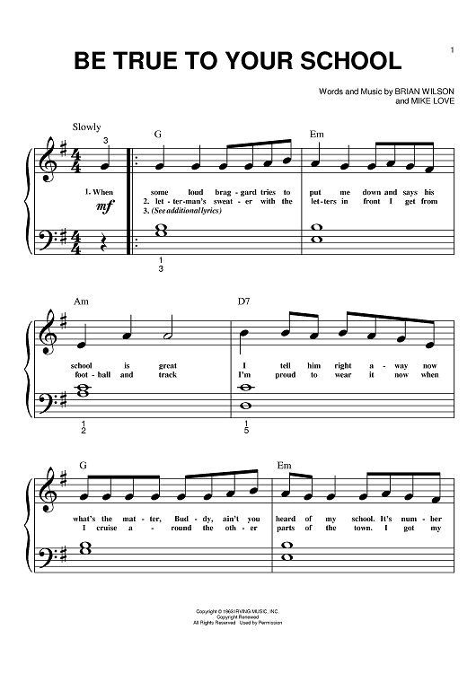 Be True To Your School