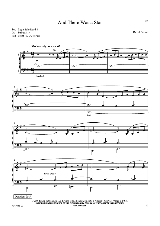 And There Was a Star