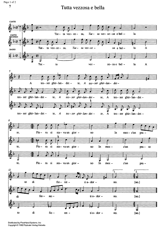 Tutta vezzosa e bella