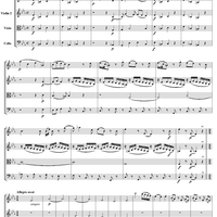 String Quartet No. 11, Movement 1 - Score