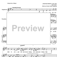 Es liebt sich so lieblich im Lenze Op.71 No. 1