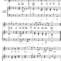 Erwürgtes Lamm! das die verwahrten Siegen