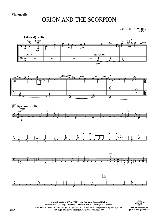 Orion and the Scorpion - Violoncello