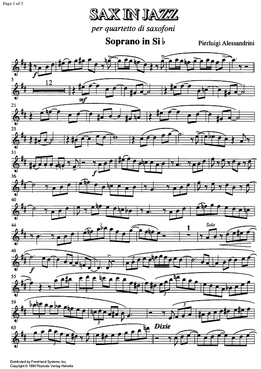 Sax in jazz - B-flat Soprano Saxophone