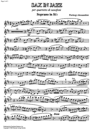 Sax in jazz - B-flat Soprano Saxophone