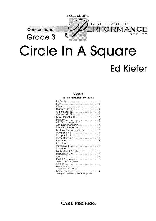 Circle In A Square - Score