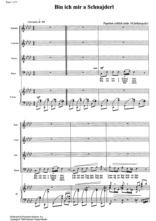 Bin ich mir a Schnajderl