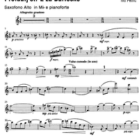 Preludij st. 2 za Burlesko - E-flat Alto Saxophone