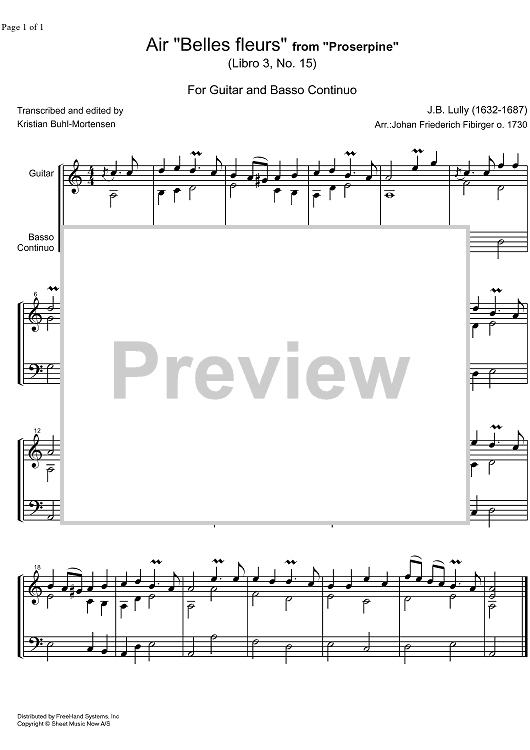 Air Belles Fleurs from Proserpine Libro  3 No. 5