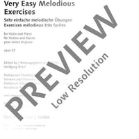 Very easy melodious exercises - Score and Parts