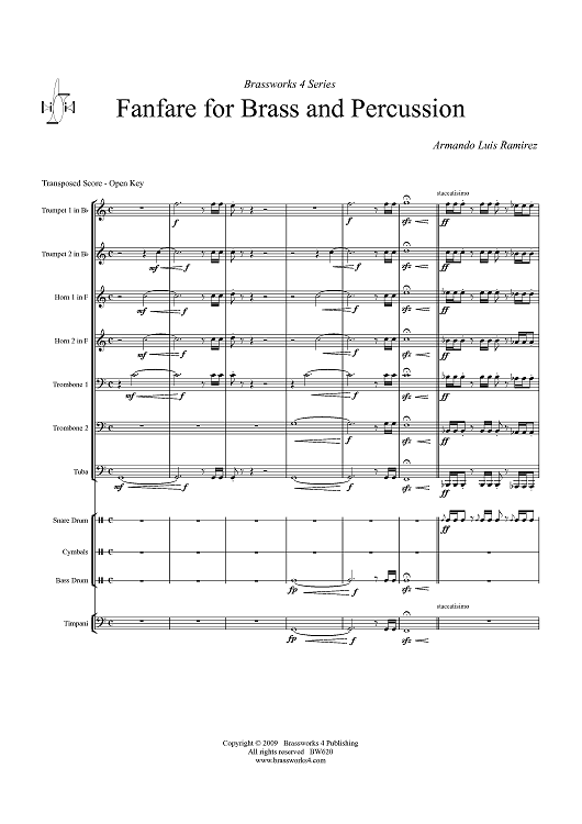 Fanfare for Brass and Percussion - Score