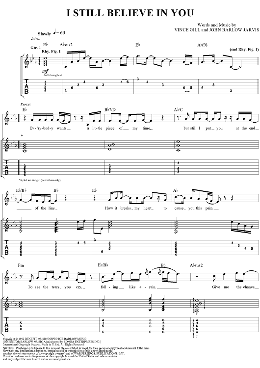 I Still Believe in You