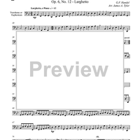 Concerto Grosso, Op. 6, No. 12 - Larghetto - Trombone